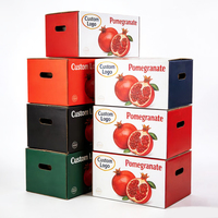 Op maat gemaakte merkprintdiensten, professionele export fruit golfkartonnen dozen voor granaatappels, voor wereldwijde logistiek.