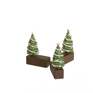 Accessori da giardino dipinti a mano personalizzati <span class=keywords><strong>per</strong></span> le vacanze in Polyresin Mini inverno albero di natale pianta da fiore - Product Image 3