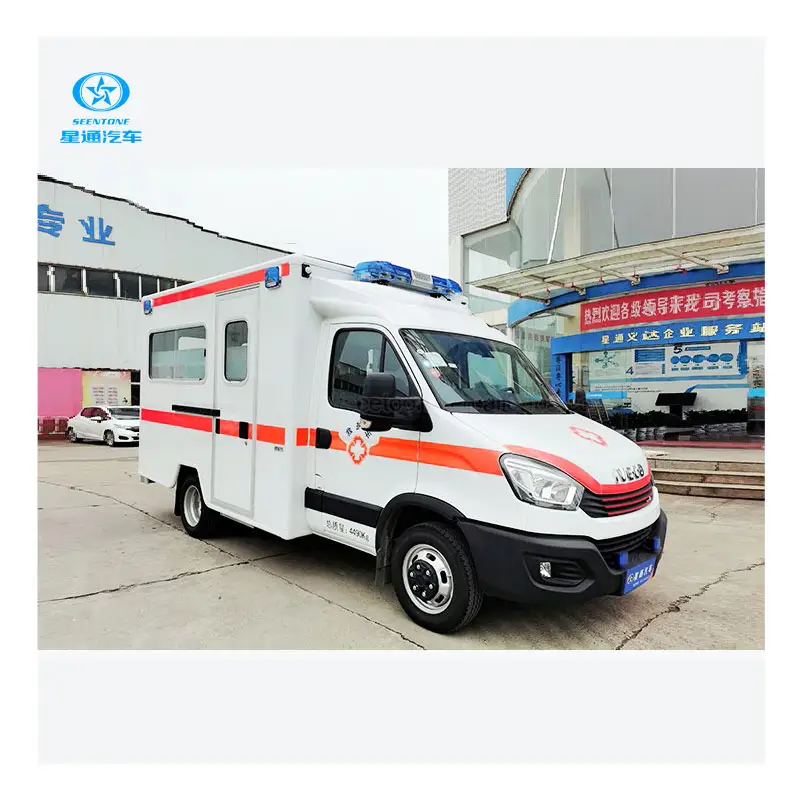 Iveco mobile ICU cabina ambulanza car box van attrezzatura di pronto soccorso sterile veicolo operativo ambulanza con supporto vitale avanzato