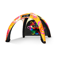 Duoya — remorque en forme de Cube pour spectacle, cubes transparents de grande vente en plein air, dôme d'extérieur, maison de pulvérisation de travail, tente gonflable de 12 pieds