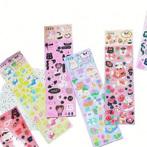 Pegatinas holográficas especiales con diseño lindo, etiquetas con forma bonita de película láser, calcomanías de ídolos Kpop, pegatinas autoadhesivas pre-cortadas para tarjetas Goo - Product Image 1