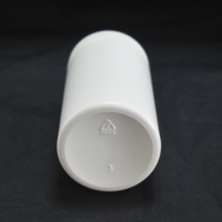 Flacon en plastique HDPE blanc de 150ml pour capsule de pilules de médecine orale solide avec double bouchon bouchon à vis de haute qualité