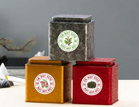 Boîte en métal de qualité supérieure en vente en gros Biscuit Matcha thé vert en vrac emballé en étain