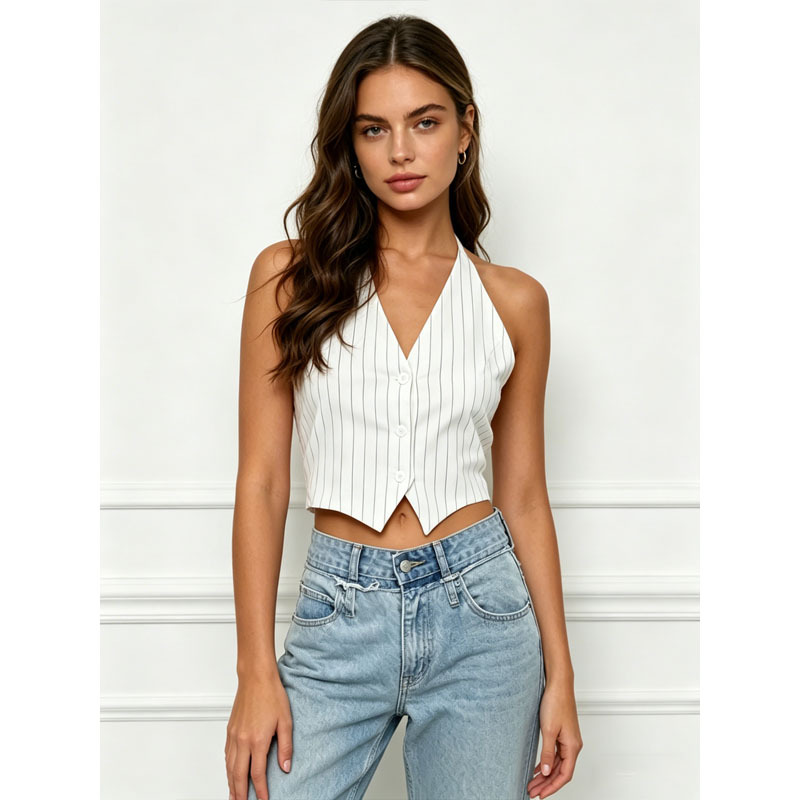 Summer Vintage Short Women s Vest