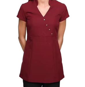 Ensembles de blouses médicales unisexes VB SPORTS pour hôpitaux et salons de beauté - Tunique infirmière en sergé extensible (Spandex/Polyester) respirante et confortable - Product Image 3
