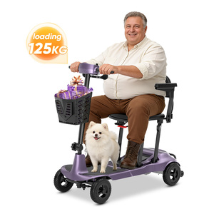 Scooter de Movilidad Ultraligero de Carbono, 12.5 kg, Portátil para Personas Mayores, Scooter de Larga Autonomía para Viajes <span class=keywords><strong>al</strong></span> Aire Libre - Product Image 1