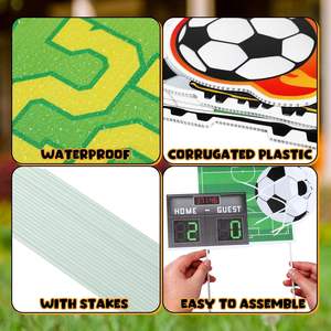 Panneau publicitaire double face en plastique écologique, résistant aux UV et imperméable, imprimé sur mesure pour l'immobilier et les soirées cinéma en plein air - Product Image 4