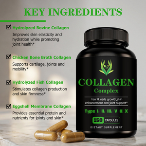 High Quality <b>Collagen</b> Capsules Improves Skin Elasticity and Hydration Provides Essential Protein Nutrients for Joints Capsules - Product Image 3