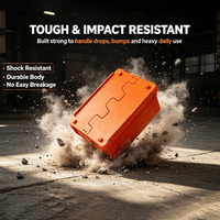Caisse de manutention en plastique robuste empilable avec couvercle, boîte de rangement industrielle en PP pour la logistique d'entrepôt et la distribution de marchandises