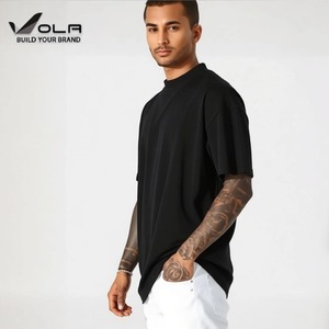 OLA- T-Shirt di Lusso da 300Gsm per Uomo, Unisex, con Stampa Grafica, 100% Cotone, Streetwear, Oversize - Product Image 4