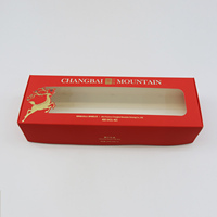 Caja de Cartón Artístico Reciclable y Ecológica Personalizada con Ventana Transparente, Laminación Mate, Tacto Suave y Logotipo Personalizado en Relieve