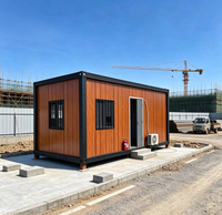 Kit d'installation de maison préfabriquée en conteneur à plancher en oxyde de magnésium pour projets de camping panoramique, de parcs de maisons mobiles et de stations de glamping