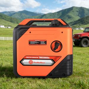 Generador Inverter de Gasolina con Arranque Eléctrico 230/120&240V Naranja, Fuente de Energía Portátil de Emergencia para Respaldo/Exterior/Obra - Product Image 1