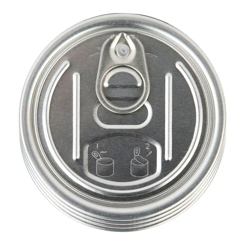 Easy Open Tin Cans Lebensmittel behälter mit benutzer definiertem Deckel Easy Open Deckel für Konserven glas