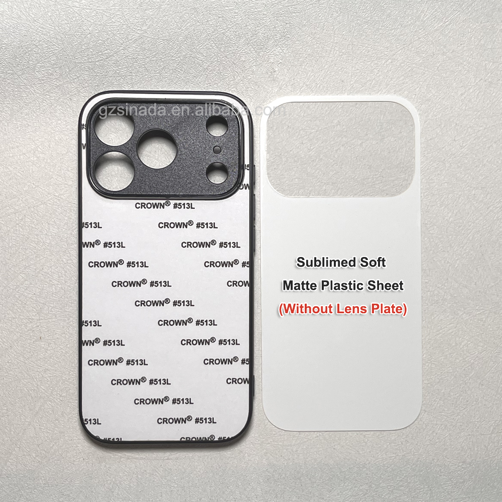 Inserto in plastica morbida nero-opaco senza piastra dell'obiettivo