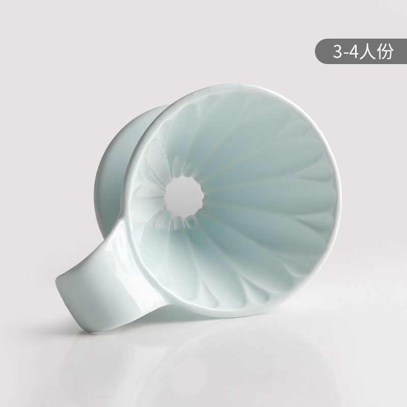 Light blue (for 3-4 people) floral design