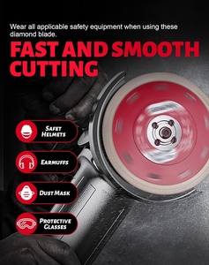 <span class=keywords><strong>Disque</strong></span> de coupe plat sans rebord en <span class=keywords><strong>diamant</strong></span> turbo industriel de 110 mm (4,4 po) à mailles, haute efficacité, pour <span class=keywords><strong>carrelage</strong></span> en porcelaine et granit - Product Image 5