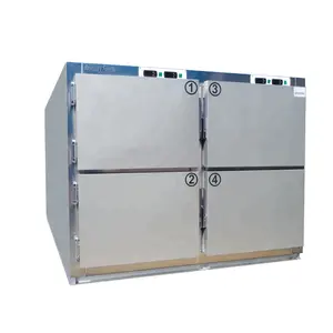 Syshealth equipamento de congelamento funeral, geladeira mortuária para 4 armários, corpo morto, refrigerador usado