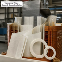 Özel Kesim CNC Termoformlu Nomex Aramid Yuva Doldurma Kama Motor Jeneratör İzolasyon Parçaları