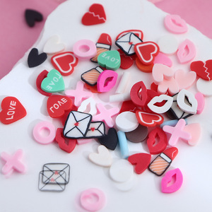 Autocollants pour ongles en forme de cœur de la Saint-Valentin, 6 grilles, rouge amour, rose lèvres, autocollants 3D autocollants pour une manucure romantique - Product Image 5
