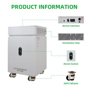 All in One 51.2V 10Kw 20Kw Hybrid Solar Power System Kit With Lithium <b>Battery</b> for Home <b>Backup</b> Off Grid Use - Product Image 4