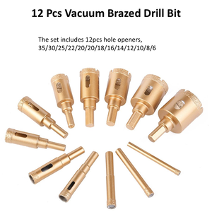 Outils de découpe CNC diamantés brasés sous vide de 20 mm, fraises à doigts pour le polissage du granit, du marbre et du <span class=keywords><strong>béton</strong></span>, alimentation en diamant sous vide - Product Image 4