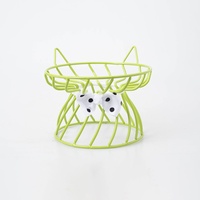 Gamelle pour chat d'intérieur en céramique surélevée avec support, adaptée aux chats à poils longs