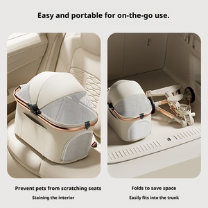 Bán buôn Trung Quốc Nhà cung cấp sang trọng gấp Pet Xe đẩy cho du lịch thoải mái cuộc phiêu lưu ngoài trời Chó xe đẩy - Product Image 2