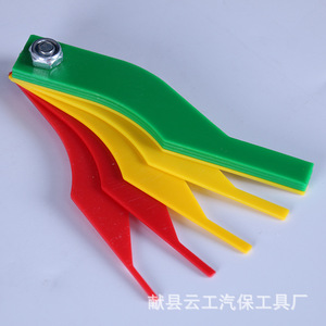 Yun Gong Brake Pad Scale Thickness Gauge Wear Detector Automotive Brake Pad Measuring <b>Tool</b> Universal Chrome Steel - Product Image 1