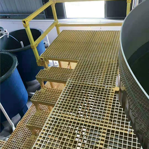 Grigliato in FRP 38*38, Grigliato in Fibra di Vetro per Passerelle, Trattamento e Tecnica Stampata, Lastra in FRP per Pavimentazione - Product Image 2