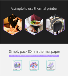 80A máy in hóa đơn nhiệt 80 mét USB + RS232 + LAN giao diện 250 mét/sec Tốc độ in - Product Image 3