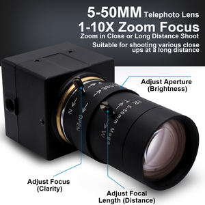 Usb2 ad alta velocità 720p 60fps globale di scatto della <span class=keywords><strong>macchina</strong></span> <span class=keywords><strong>fotografica</strong></span> con 5-50mm varifocale obiettivo zoom per la <span class=keywords><strong>Macchina</strong></span> di Visione - Product Image 2