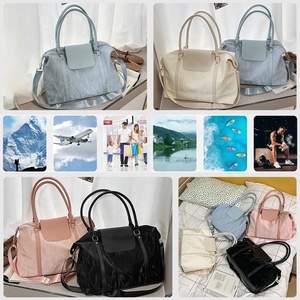 Geringe Mindestbestellmenge Einfarbige Freizeit-Schultertasche aus Wasserdichtem PU-Material, Leichte Sport- und Reisetasche mit Robustem Griff und Diebstahlsicherer Tasche - Product Image 4
