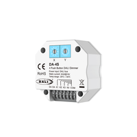 DA-4S Variateur de lumière DALI à 4 boutons, alimentation bus DALI, contrôle de charge maximale 300W, télécommande, garantie 5 ans