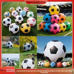 Balones Inflables Personalizados con Impresión UV, Modelos de Baloncesto y Fútbol con Temática de Clubes de la Liga Escocesa, Accesorios Deportivos Gigantes para Exteriores - Product Image 3