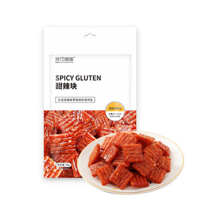 Lakexixi Nostalgia 92g/Bags Handmade Spicy Hunan Latiao Traditional Chinese Gluten Instant Snacks Big Spicy Piece Sticks Blé - Product Image 5