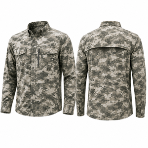 OEM Manufacturer Custom UPF 50+ Long Sleeve Quick Dry Sun Protection Camo Button Down Vented Fishing Shirt Outdoor Workwear - Product Image 2