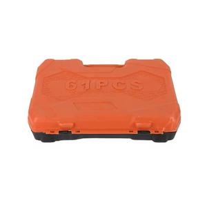 Scatola di strumenti per la riparazione di macchine cromate da 61 pezzi Herramientas combinazione Hardware fornisce chiavi chiave a cricchetto Set scatola - Product Image 6