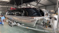 Remorque pour bateau ponton de 23 pieds, galvanisée à chaud, vente directe d'usine, personnalisation disponible
