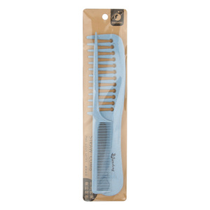 Peigne à dents larges en paille de blé avec queue pointue pour la coiffure à domicile, rose, bleu, jaune, vert - Product Image 4