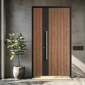 <span class=keywords><strong>Porte</strong></span> <span class=keywords><strong>d</strong></span>'<span class=keywords><strong>entrée</strong></span> principale de sécurité populaire, <span class=keywords><strong>entrée</strong></span> pivotante moderne et <span class=keywords><strong>porte</strong></span> extérieure <span class=keywords><strong>en</strong></span> <span class=keywords><strong>bois</strong></span> <span class=keywords><strong>massif</strong></span> utilisées pour les maisons et les villas - Product Image 5