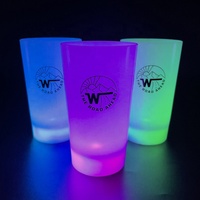 Ucuz plastik su aktif Light Up yanıp sönen fincan Bar gece kulübü Led parlayan içecek bardağı