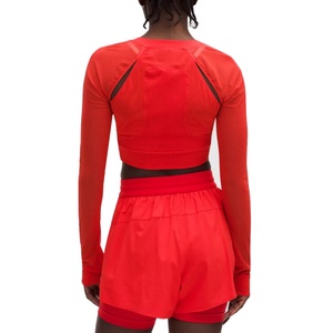 Conjunto Deportivo de Alta Calidad OEM para Mujer, Chándal de Manga Larga con Cremallera y Pantalones Cortos, Chándal de Talla Grande para Mujer - Product Image 3