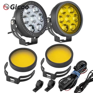 Phares LED 100W pour moto, éclairage auxiliaire pour voiture, moto, 3000K 6000K, projecteurs LED pour voiture - Product Image 2