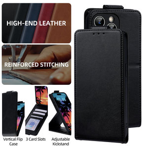 Funda Minimalista de Cuero de Color Sólido para Teléfono con Ranuras para Tarjetas, Marco para Fotos y Soporte, Patentada, para <span class=keywords><strong>iPhone</strong></span> 18 17 16 15 14 13 Pro Max - Product Image 1