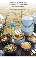 Nouvel arrivage de boîte à lunch Tiffin thermique en acier inoxydable à 3 niveaux, étanche, sans BPA, écologique, pour enfants et écoliers