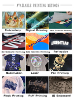 T-shirt vierge en gros 320 GSM, 100 % coton, coupe oversize à épaules tombantes, unisexe, personnalisable avec logo OEM pour impression DTF et sérigraphie