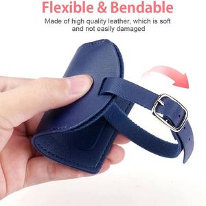 Custom PU Leather Luggage <b>Tags</b> Airplane Suitcase Name <b>Tag</b> Vertical Flap PU Boarding Pass with <b>ID</b> Window and Strap for Travel - Product Image 4