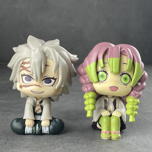 MR Promotion Exceptionnelle : Ensemble de Figurines PVC <span class=keywords><strong>Chibi</strong></span> <span class=keywords><strong>Demon</strong></span> <span class=keywords><strong>Slayer</strong></span> - Kanroji Mitsuri, Shinazugawa Sanemi - Modèle Anime de Collection en Boîte Colorée - Product Image 1
