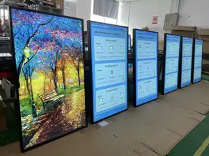 32 43 49 55 65 75 86 inch 5000 Nit độ sáng cao Màn hình treo quảng cáo kỹ thuật số biển phải đối mặt với cửa sổ màn hình LCD hiển thị